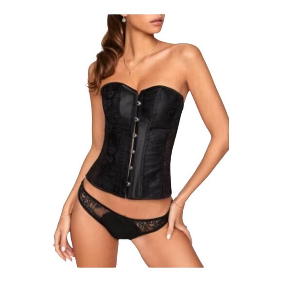 Adore Me Whimsigoth Witchy Fairygoth Women's Size XL Lace Boned Darkcore Corset - Picture 8 of 12